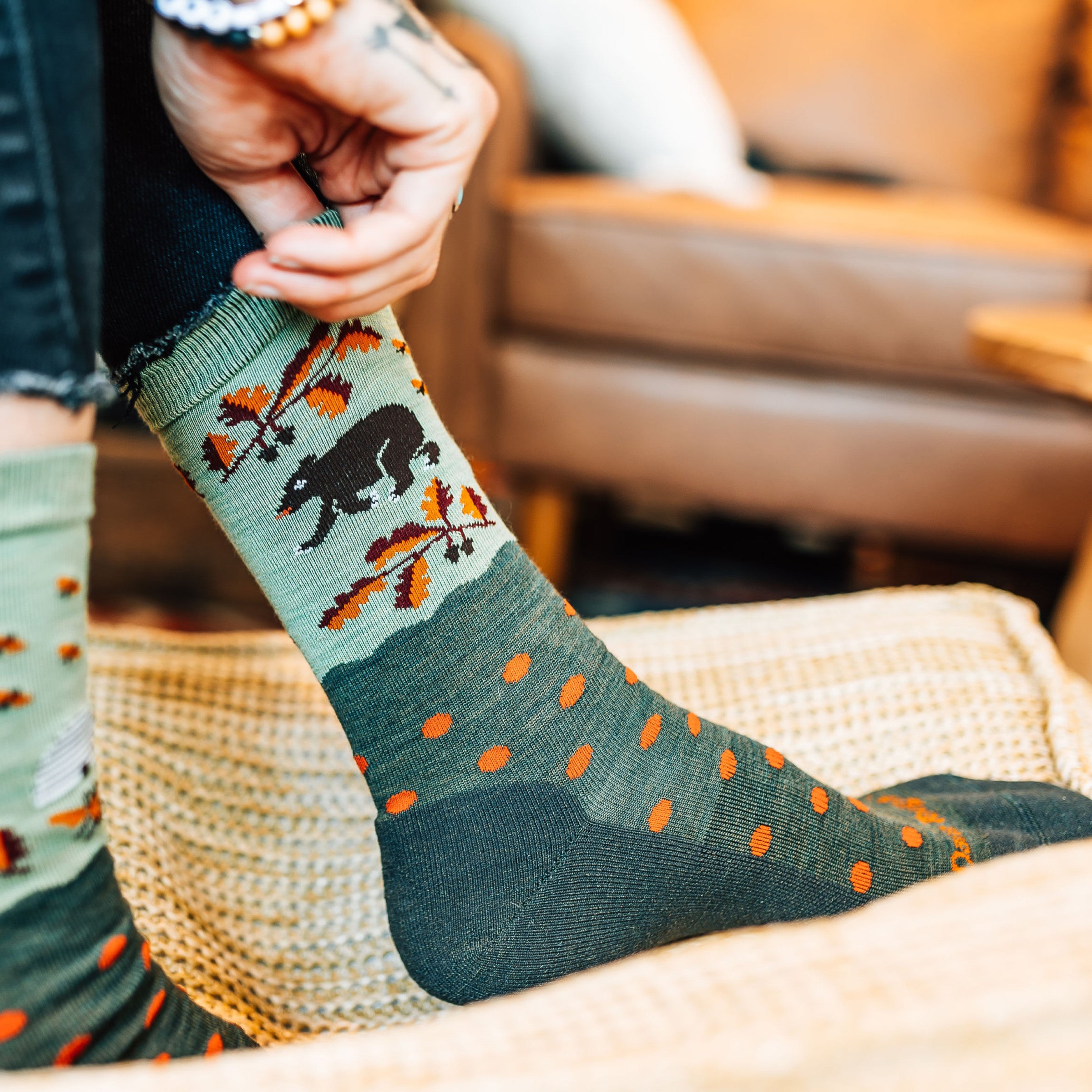 Women's Wild Life Crew Lightweight Lifestyle Socks - Image 6