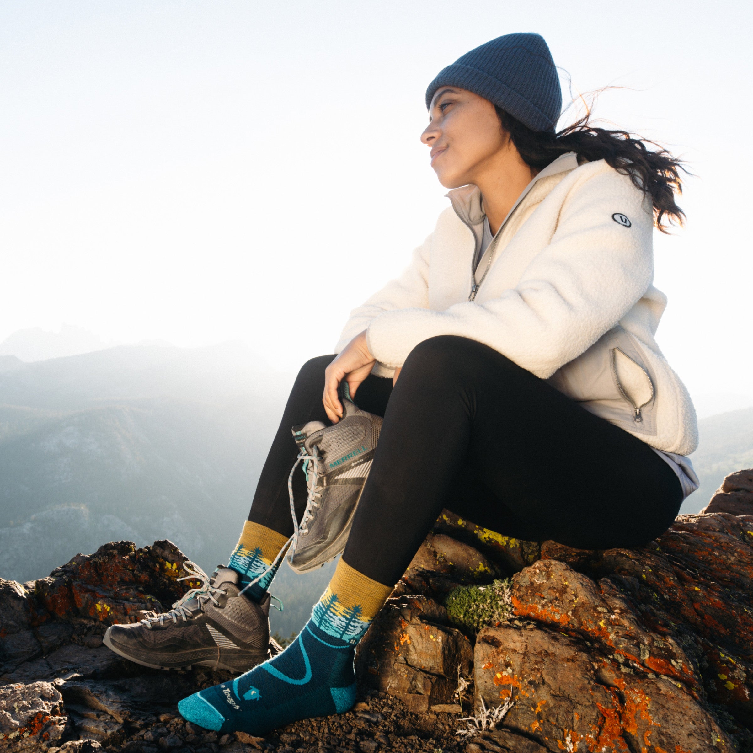 Women's Northwoods Micro Crew Midweight Hiking Socks - Image 5