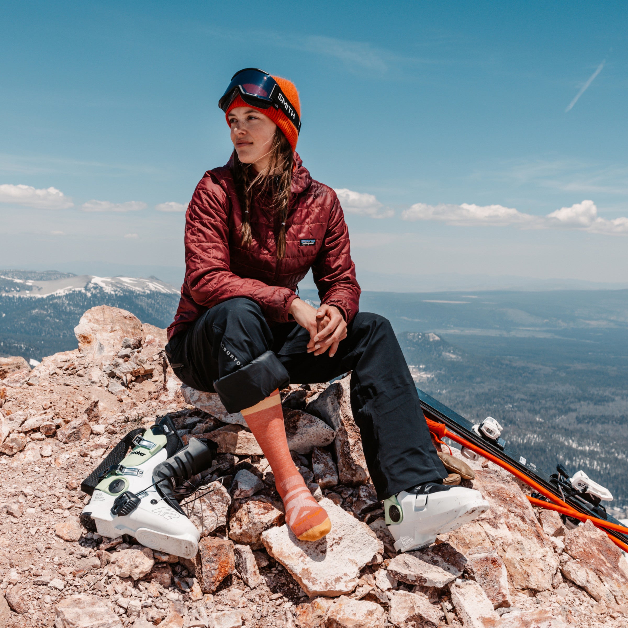 Women's Snowburst Over-the-Calf Midweight Ski & Snowboard Socks - Image 4