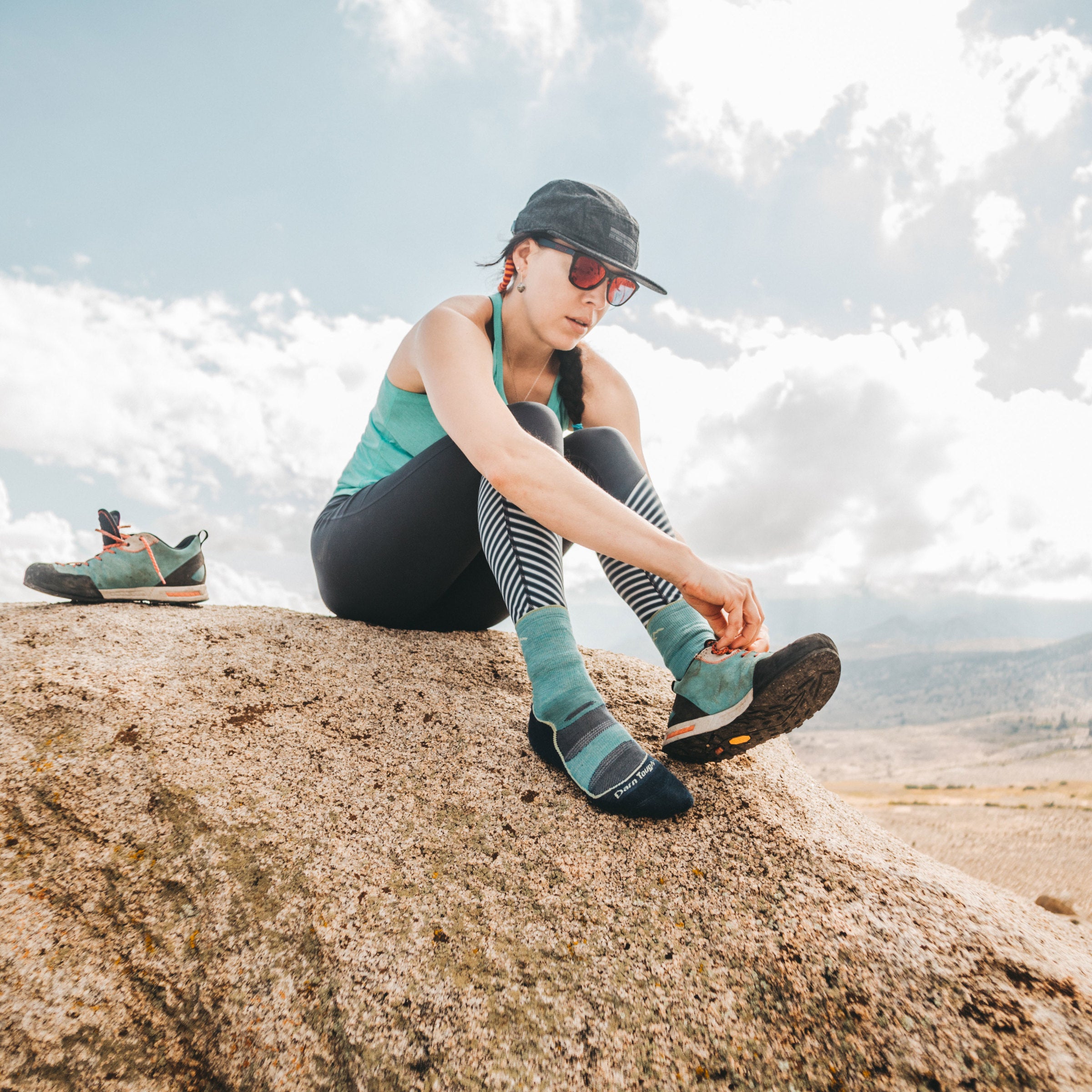 Women's Light Hiker Micro Crew Lightweight Hiking Socks - Image 8