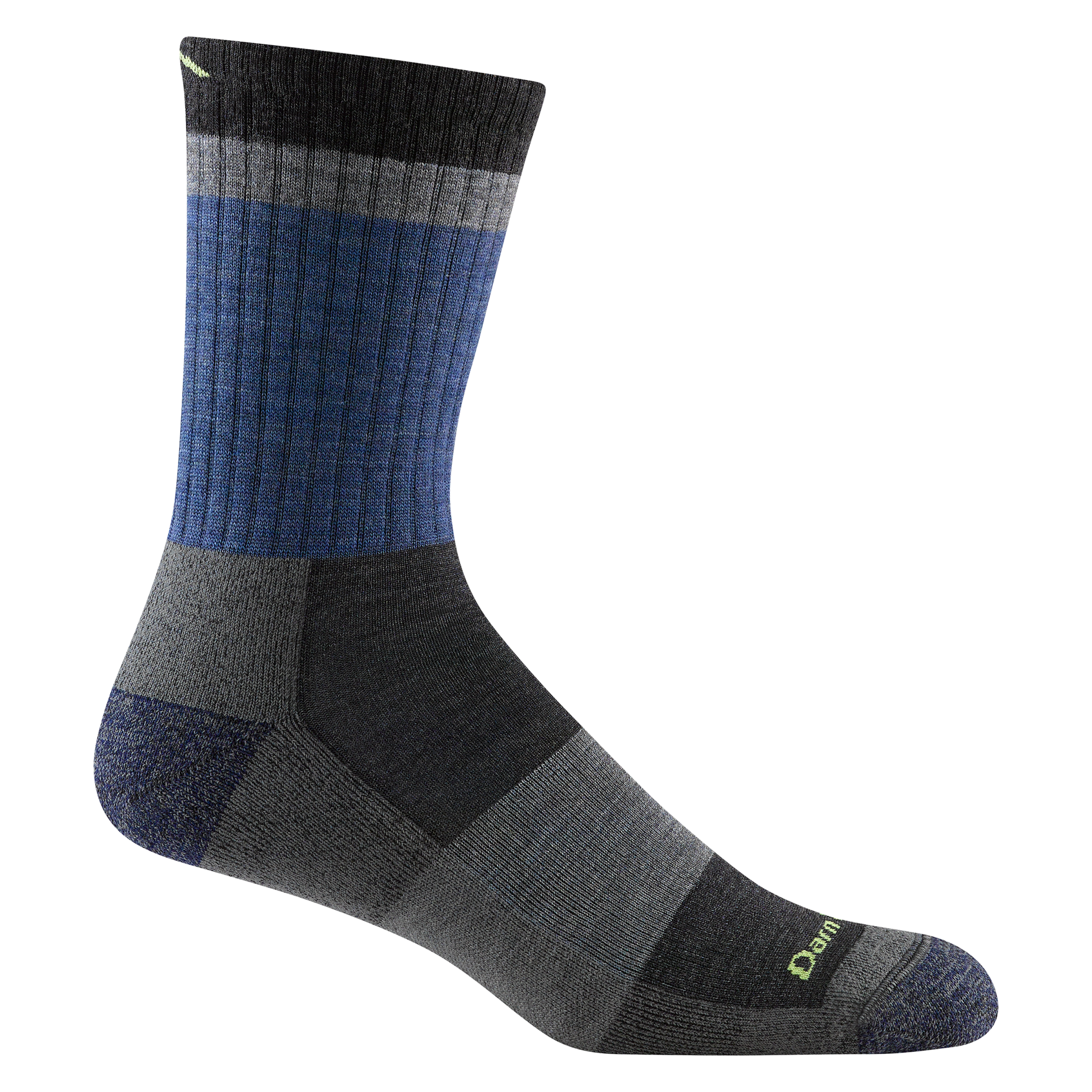 Men's Heady Stripe Micro Crew Lightweight Hiking Socks - Image 2