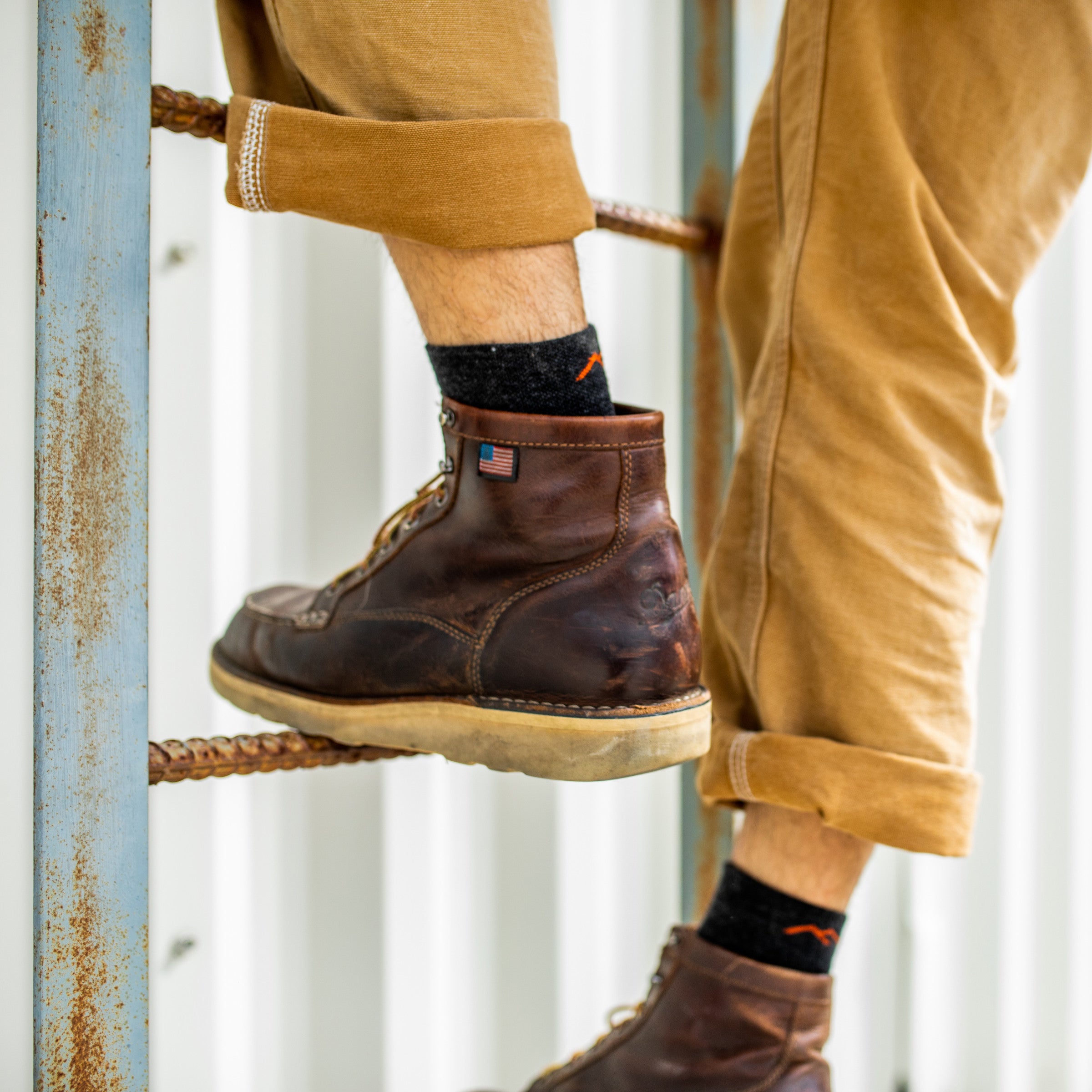 Men's Steely Quarter Midweight Work Sock - Image 5
