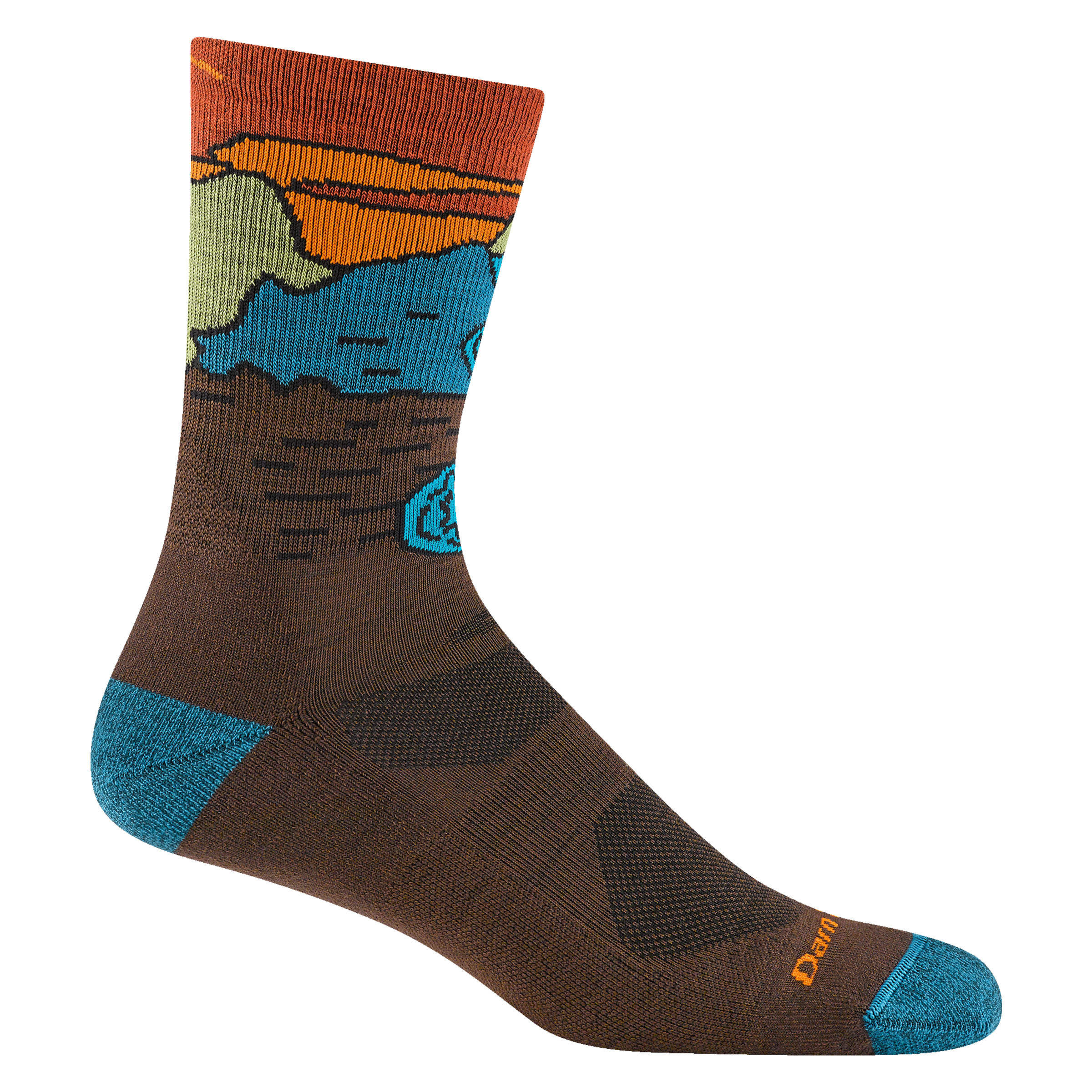 Men's Chasing Waterfalls Micro Crew Lightweight Hiking Socks - Image 6