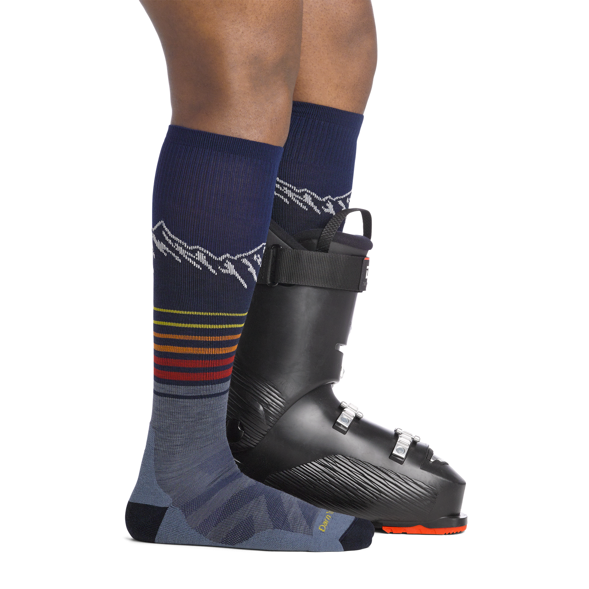 Men's Steep Lines Over-the-Calf Lightweight Ski & Snowboard Socks - Image 2