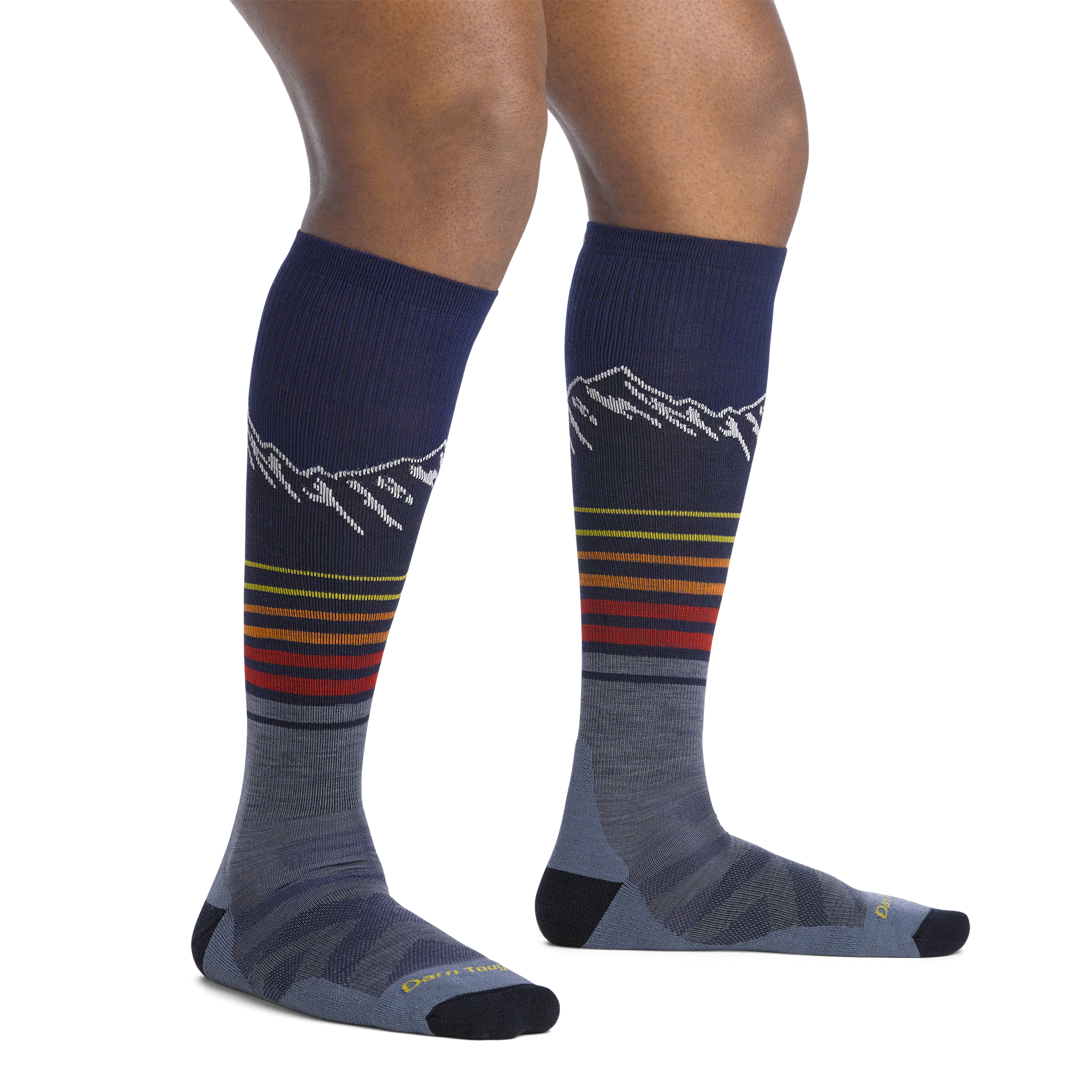 Men's Steep Lines Over-the-Calf Lightweight Ski & Snowboard Socks - Image 4